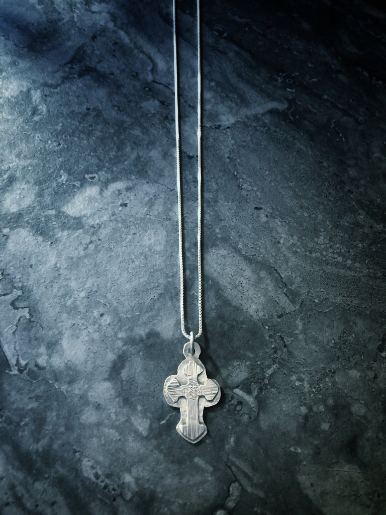 With Me Now  - cross pendant